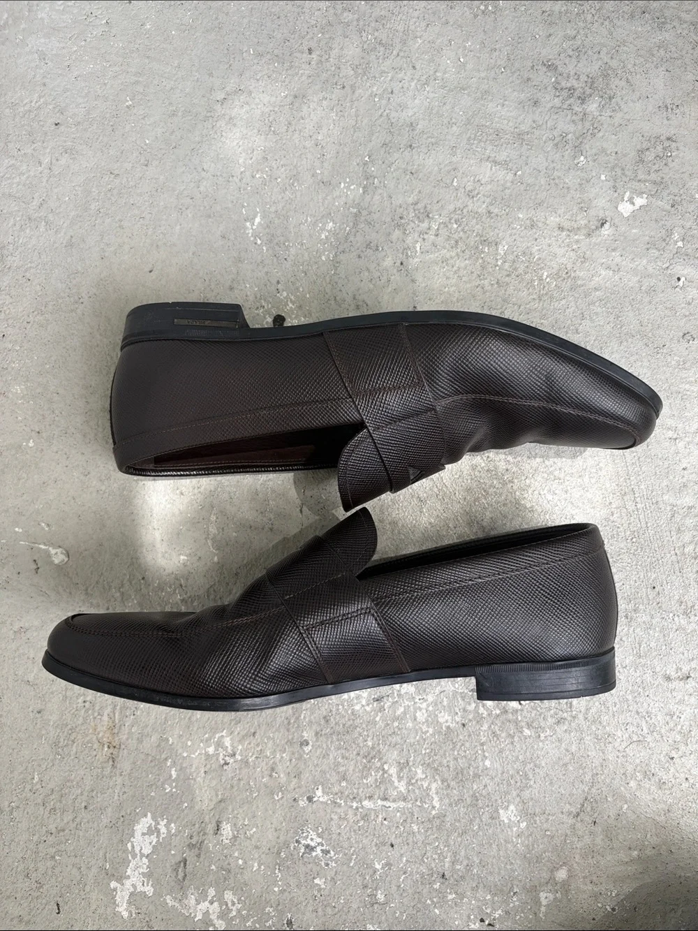 Prada Saffiano leather loafers